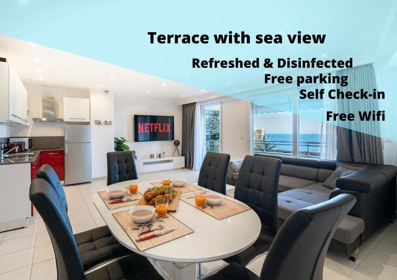 Frontiere Monaco, Terrasse, Vue Mer, Parking - Ab Beausoleil Dış mekan fotoğraf